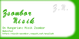zsombor misik business card